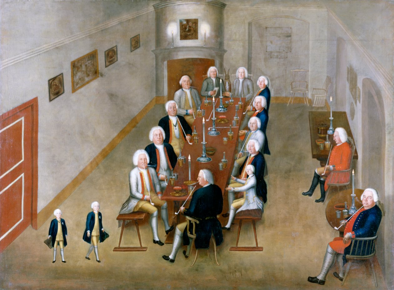 De rookraad van Frederik Willem I van Pruisen, ca. 17378 door George Lisiewski