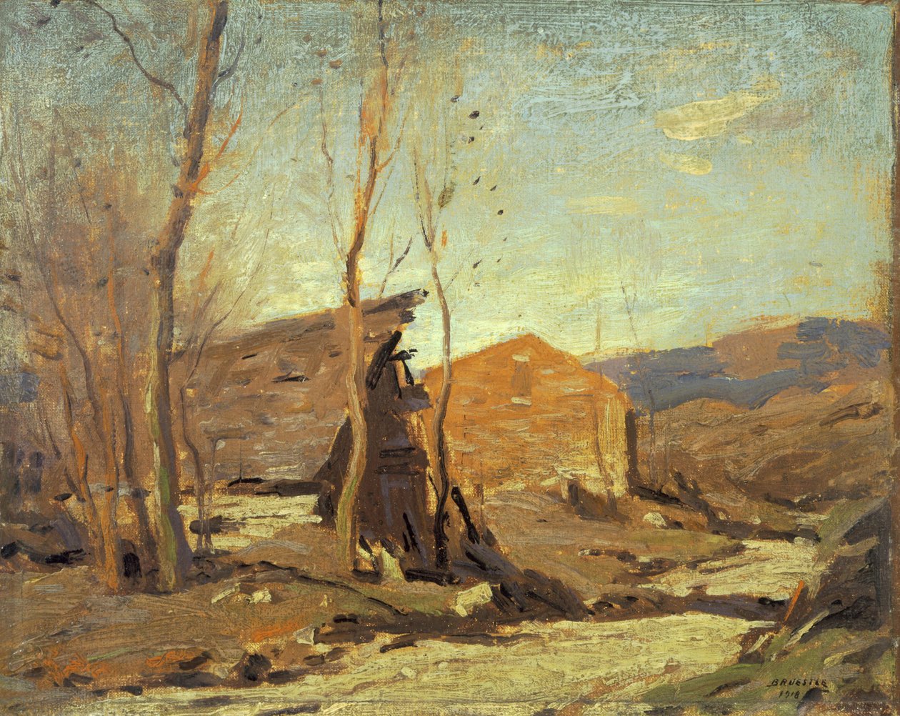 Late herfstmiddag door George M. Bruestle