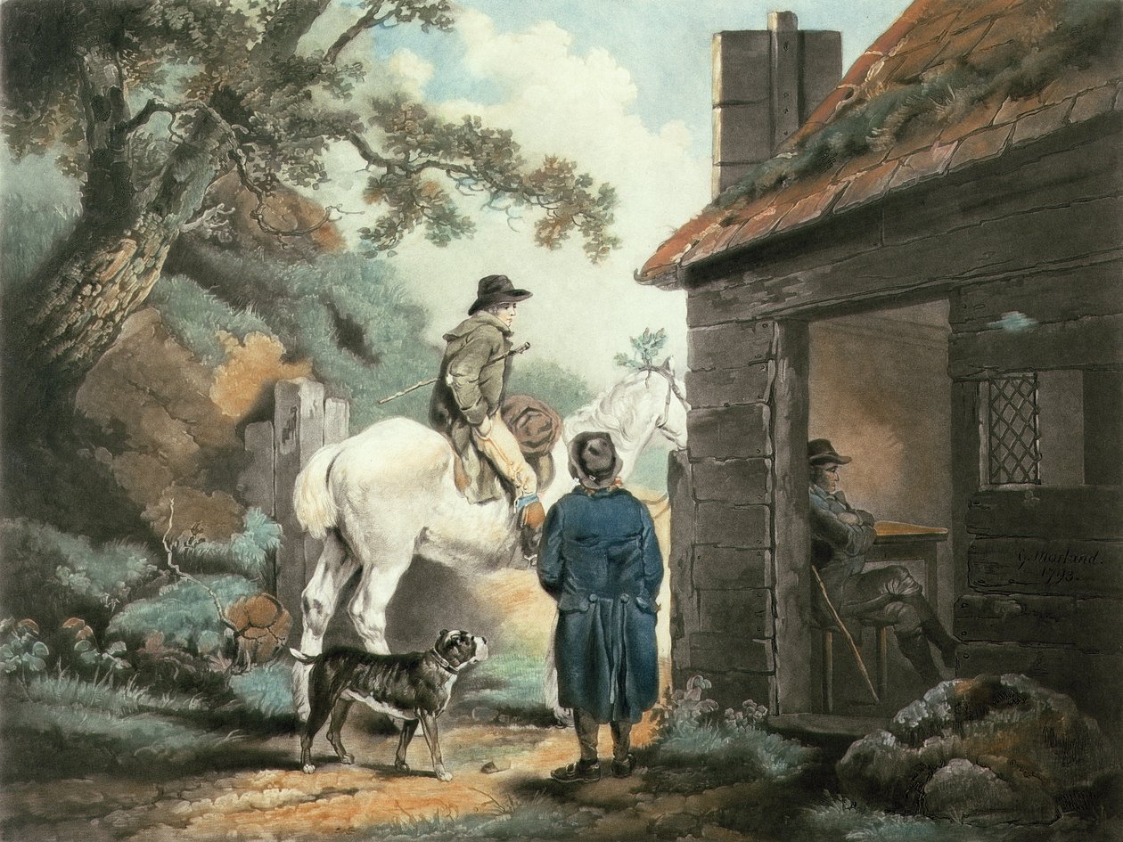 De Tolpoort, gegraveerd door William Ward, pub. door James Linnell, 1806 door George Morland
