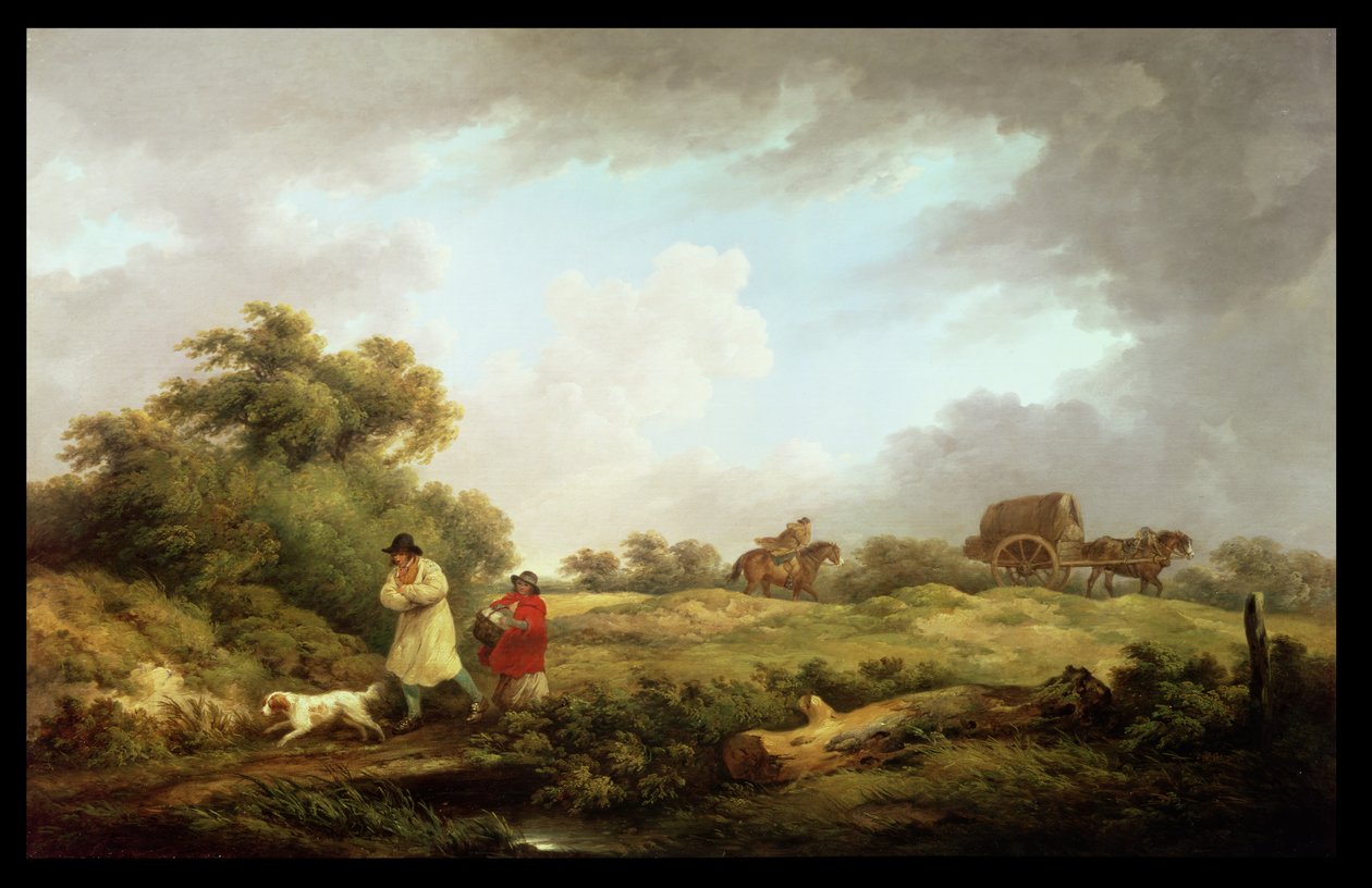 Winderige dag door George Morland
