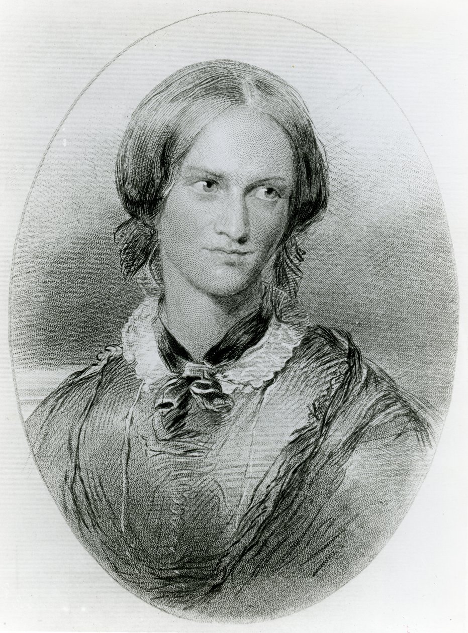Charlotte Bronte, gegraveerd door James Charles Armytage, c.1850 door George Richmond