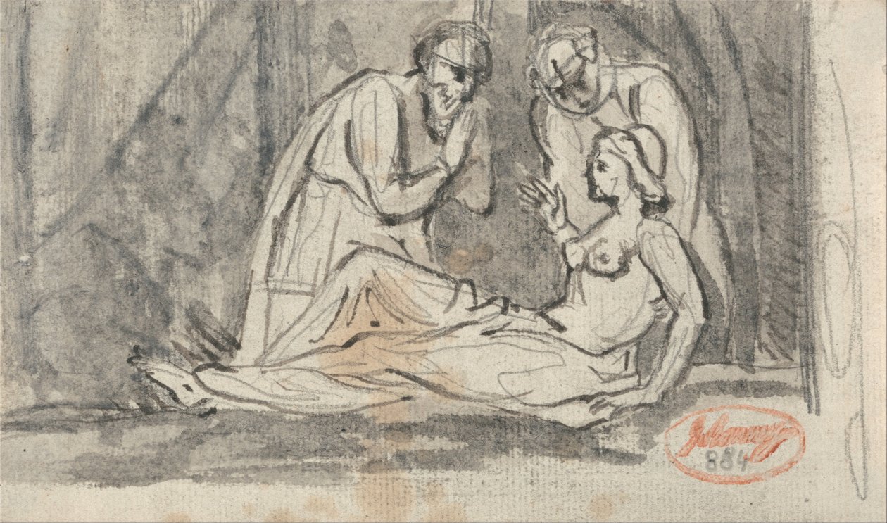 Een dissectiescène door George Romney