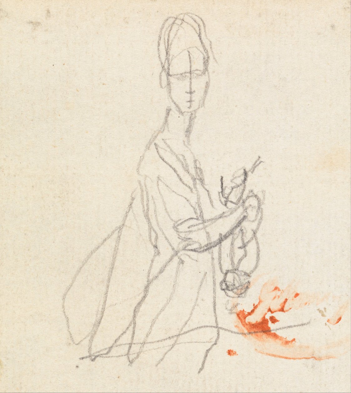 Figurenstudie 5 door George Romney