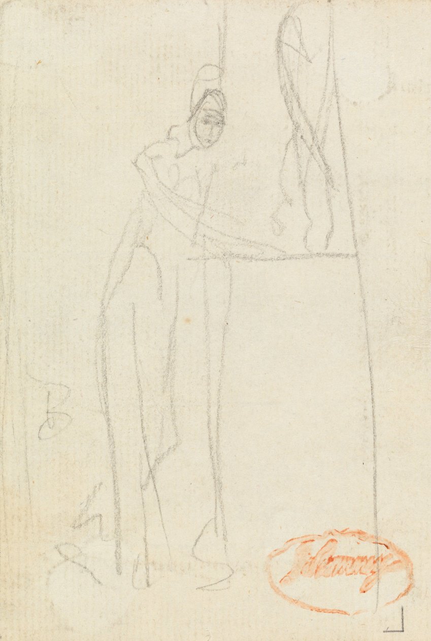 Figuurstudie dertien door George Romney