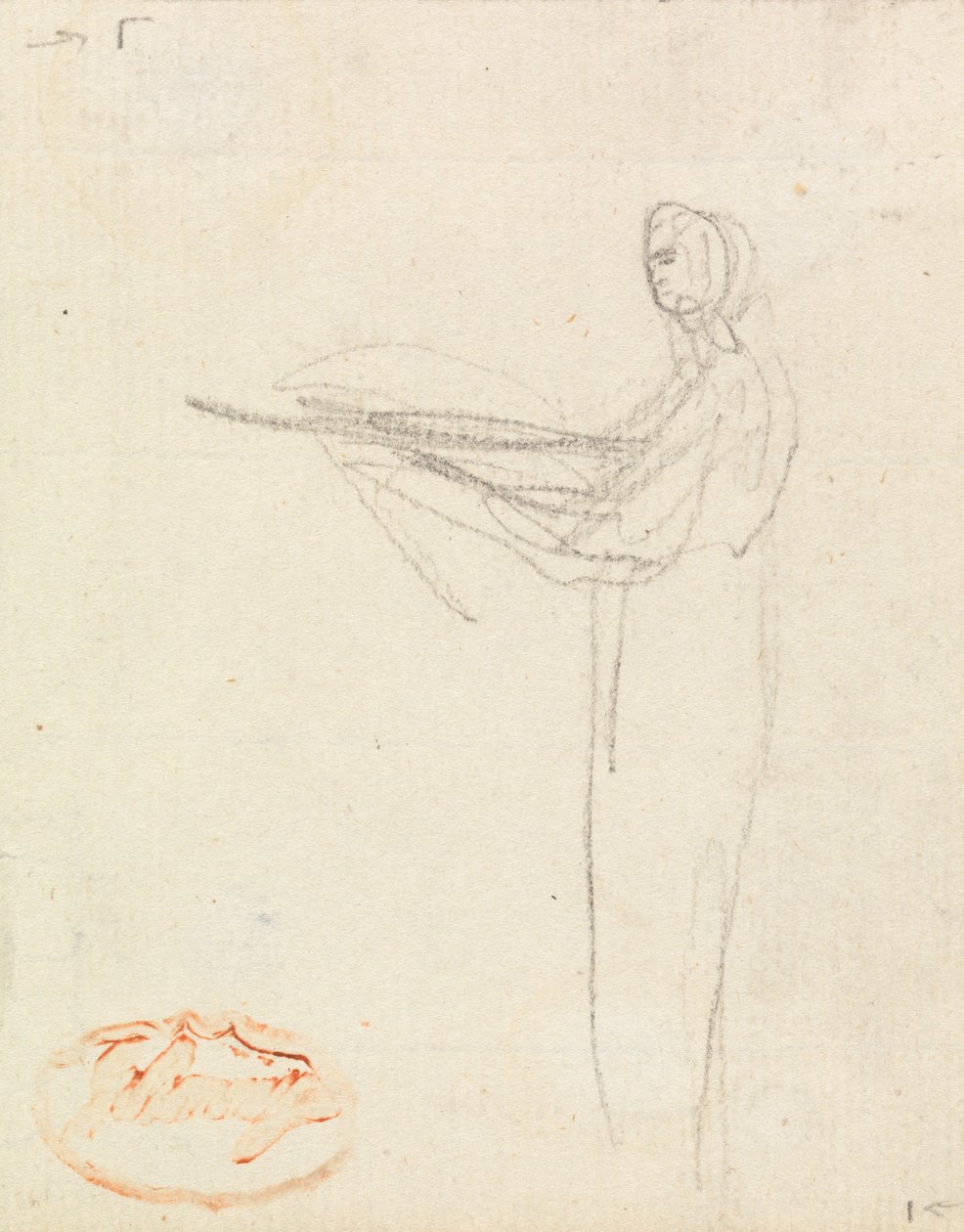 Figuurstudie twaalf door George Romney