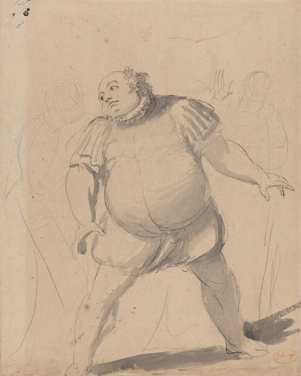 John Henderson als Falstaff door George Romney