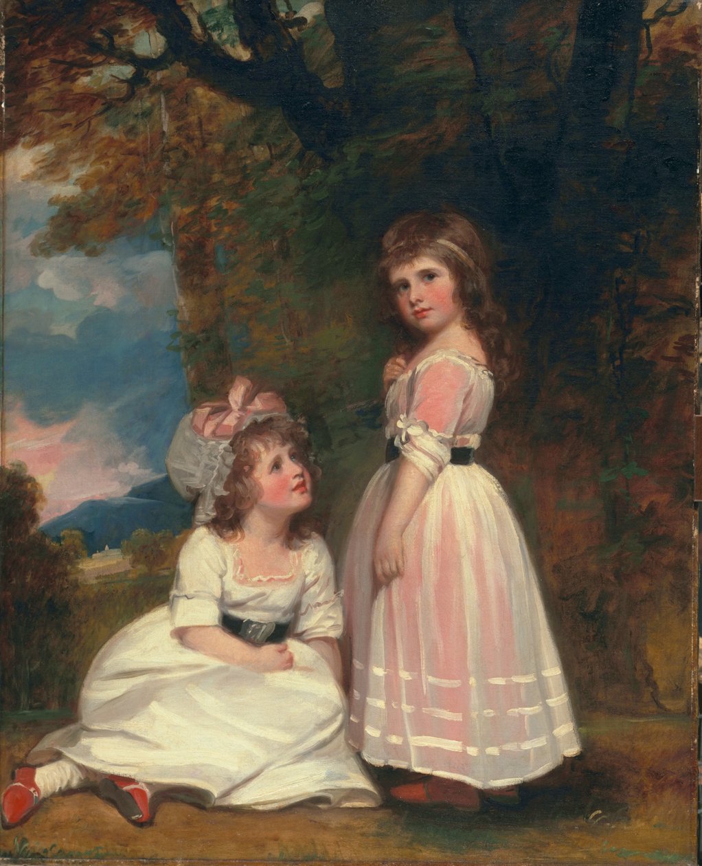 Margaret Beckford, later Margaret Orde, en Susan Euphemia Beckford, later hertogin van Hamilton: De Beckford-kinderen door George Romney