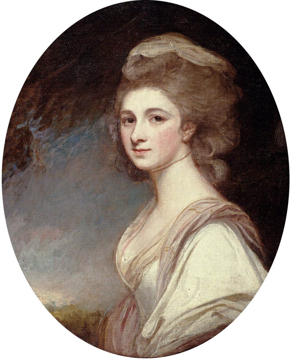 Miss Frances Mary Harford door George Romney