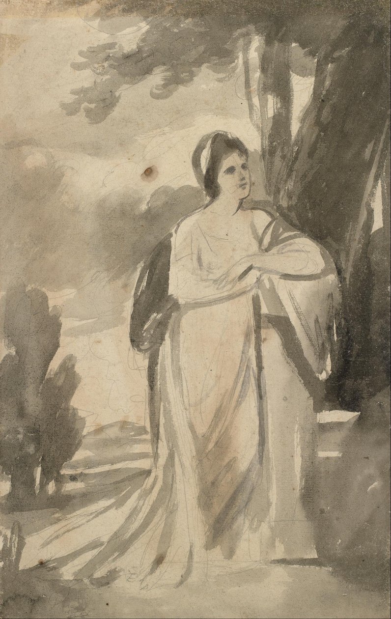 Portret van Miss Curwen door George Romney