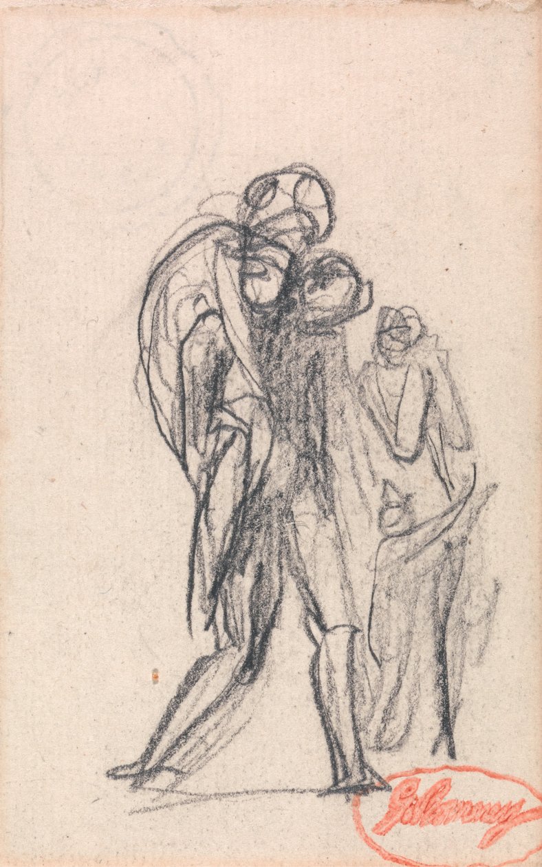 Vluchtelingengroep door George Romney