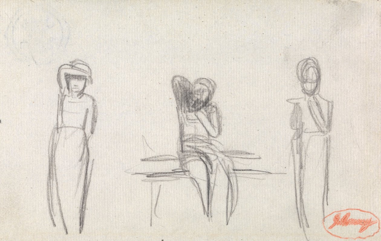 Drie kinderen door George Romney