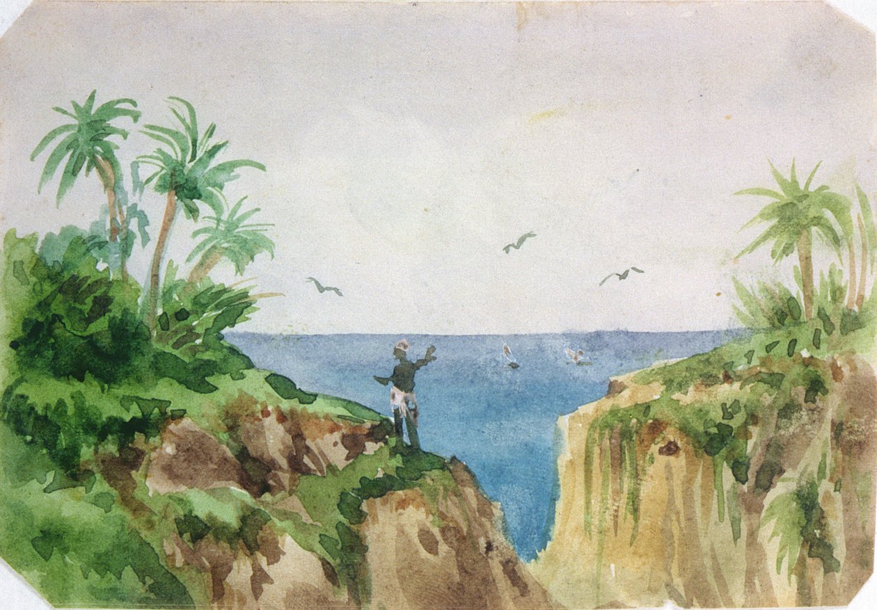 Exotisch landschap door George Sand