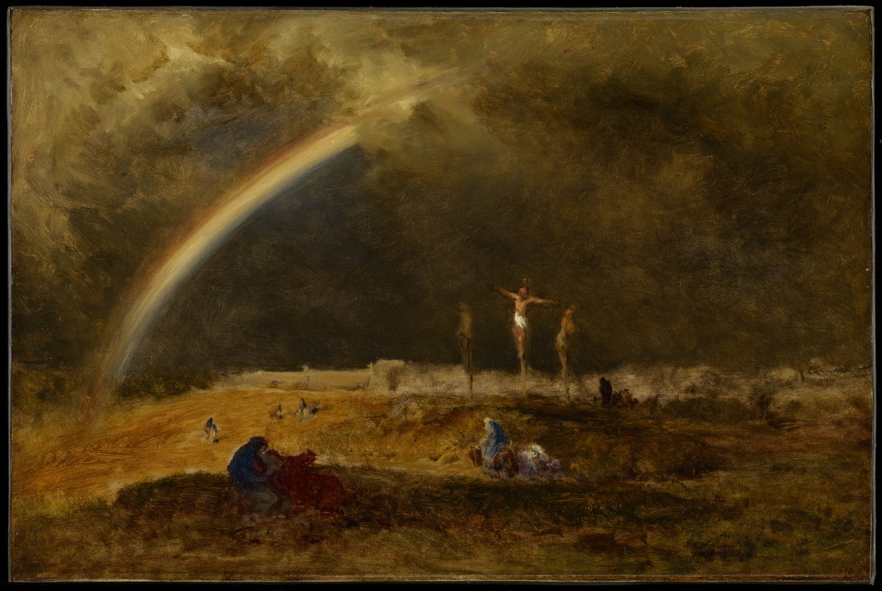 De triomf op Golgotha, ca. 1874 door George Inness