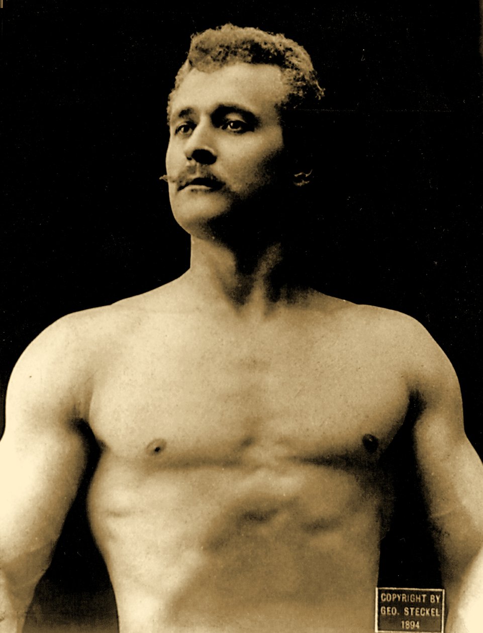 Eugen Sandow, c.1894 door George Steckel