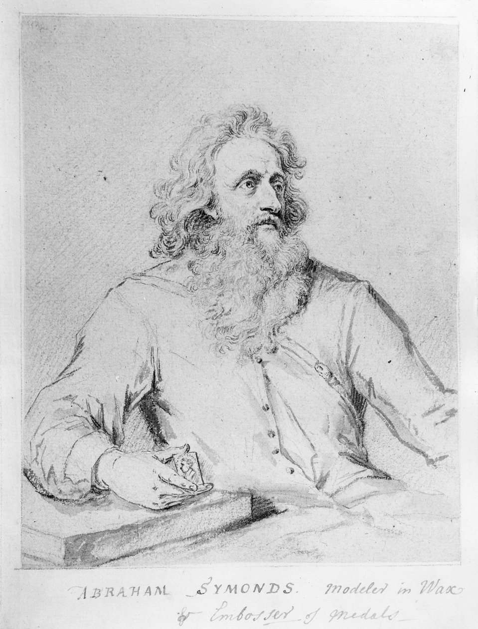 Abraham Symonds, naar een portret van Sir Godfrey Kneller door George Vertue