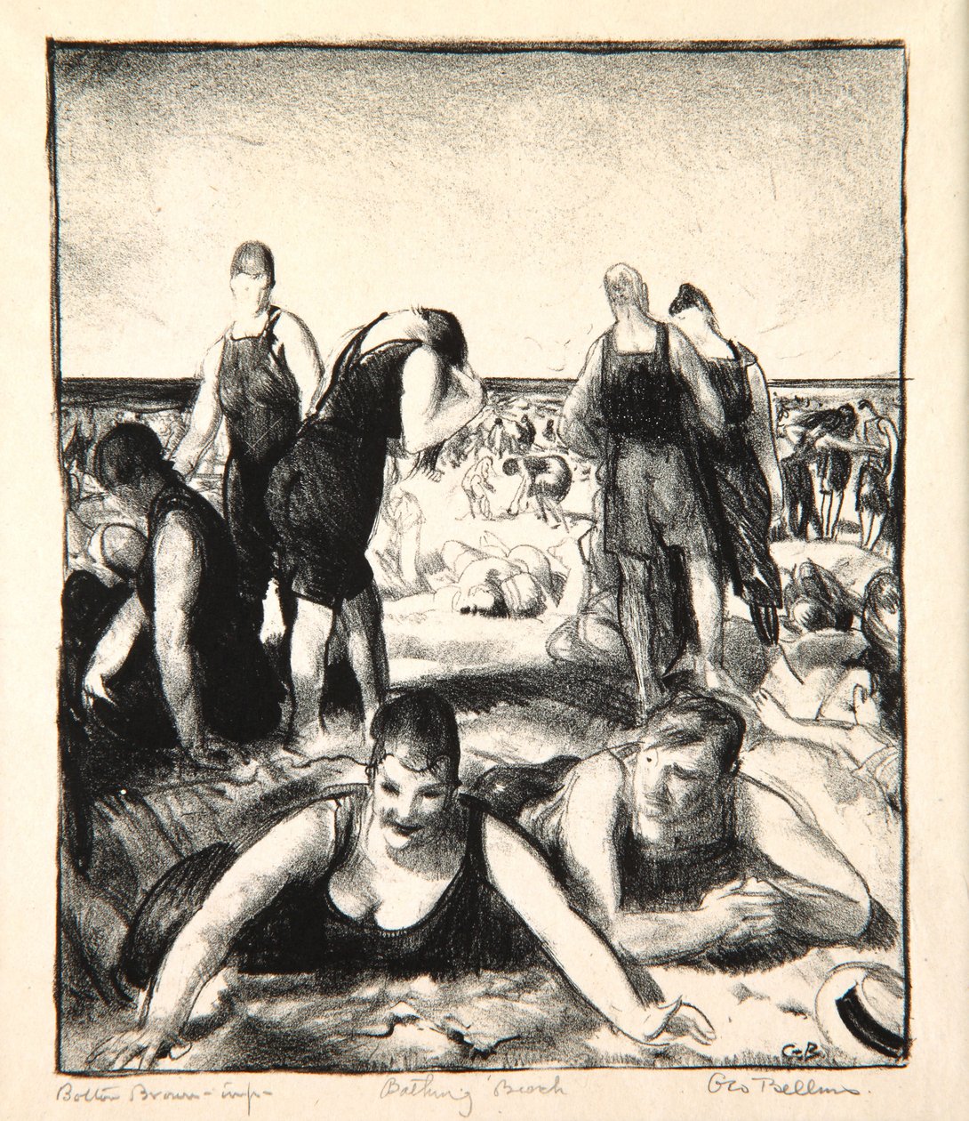 Strandbad, 1921 door George Wesley Bellows