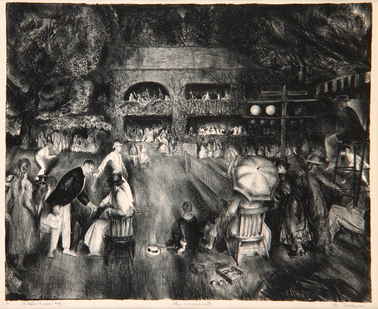 Het toernooi, 1920 door George Wesley Bellows