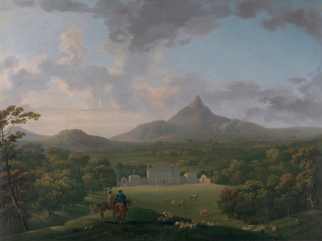 Powerscourt, County Wicklow, Ierland door George Barret