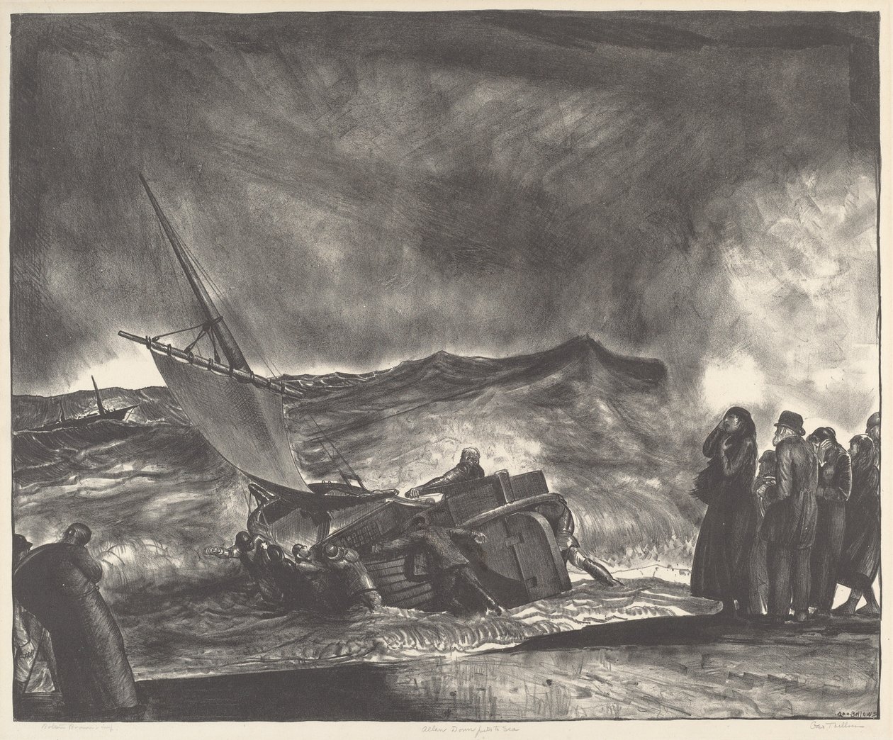Allan Donn Gaat naar Zee door George Bellows