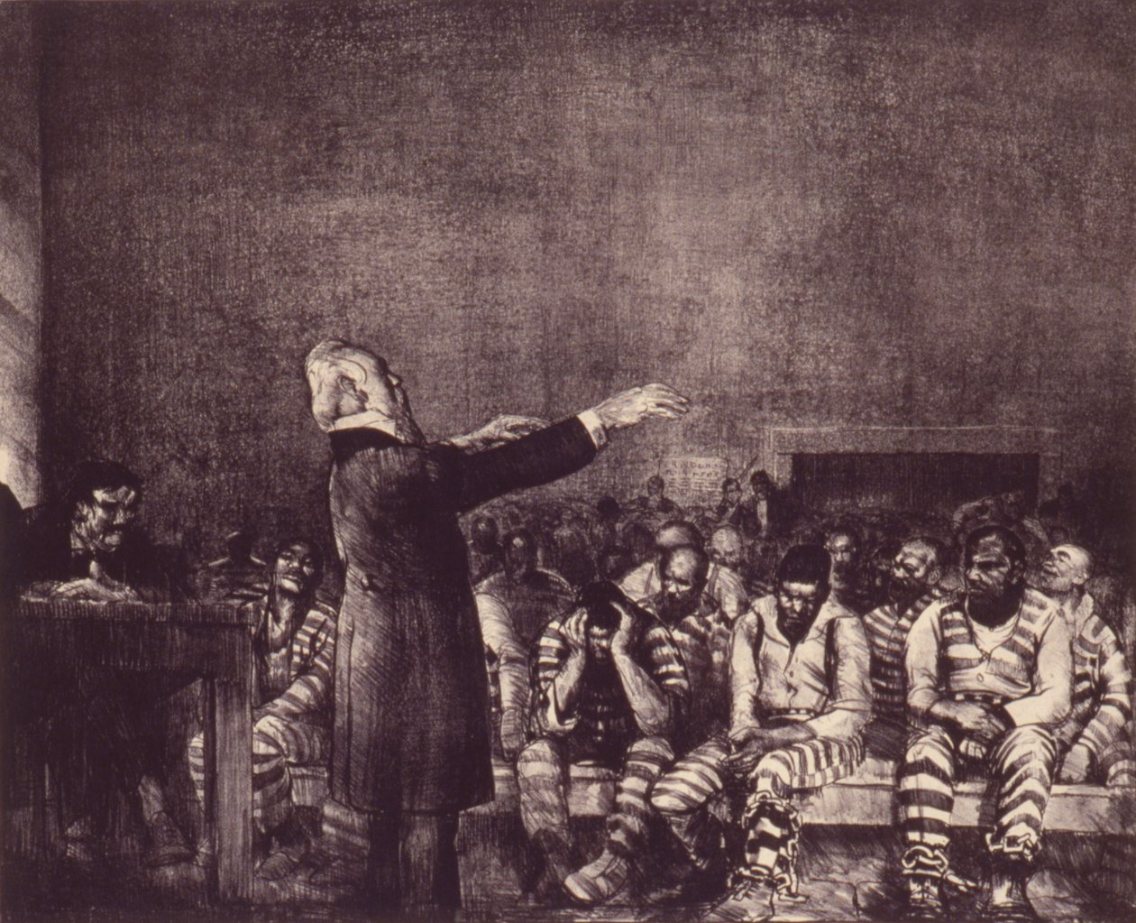 Benedictie in Georgië door George Bellows