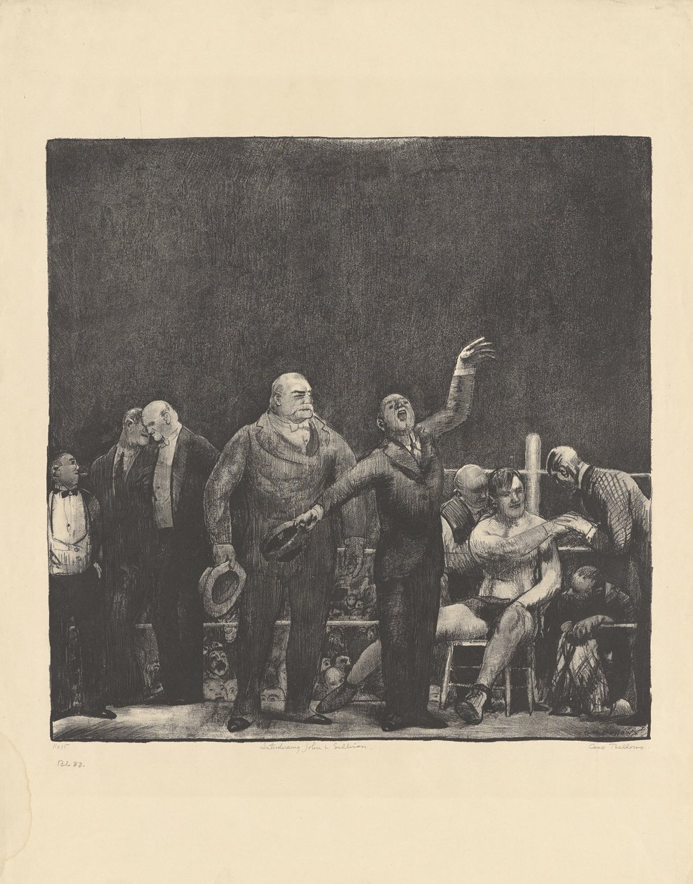 John L. Sullivan Introduceren door George Bellows