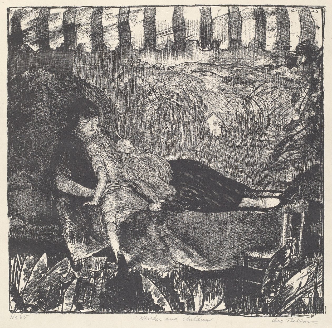 Moeder en Kinderen door George Bellows