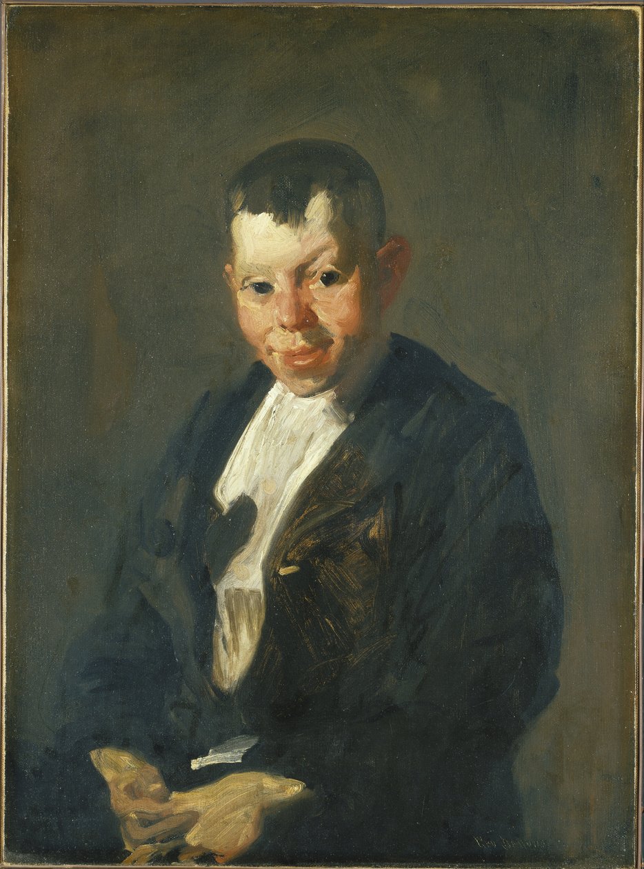 De krantenjongen door George Bellows
