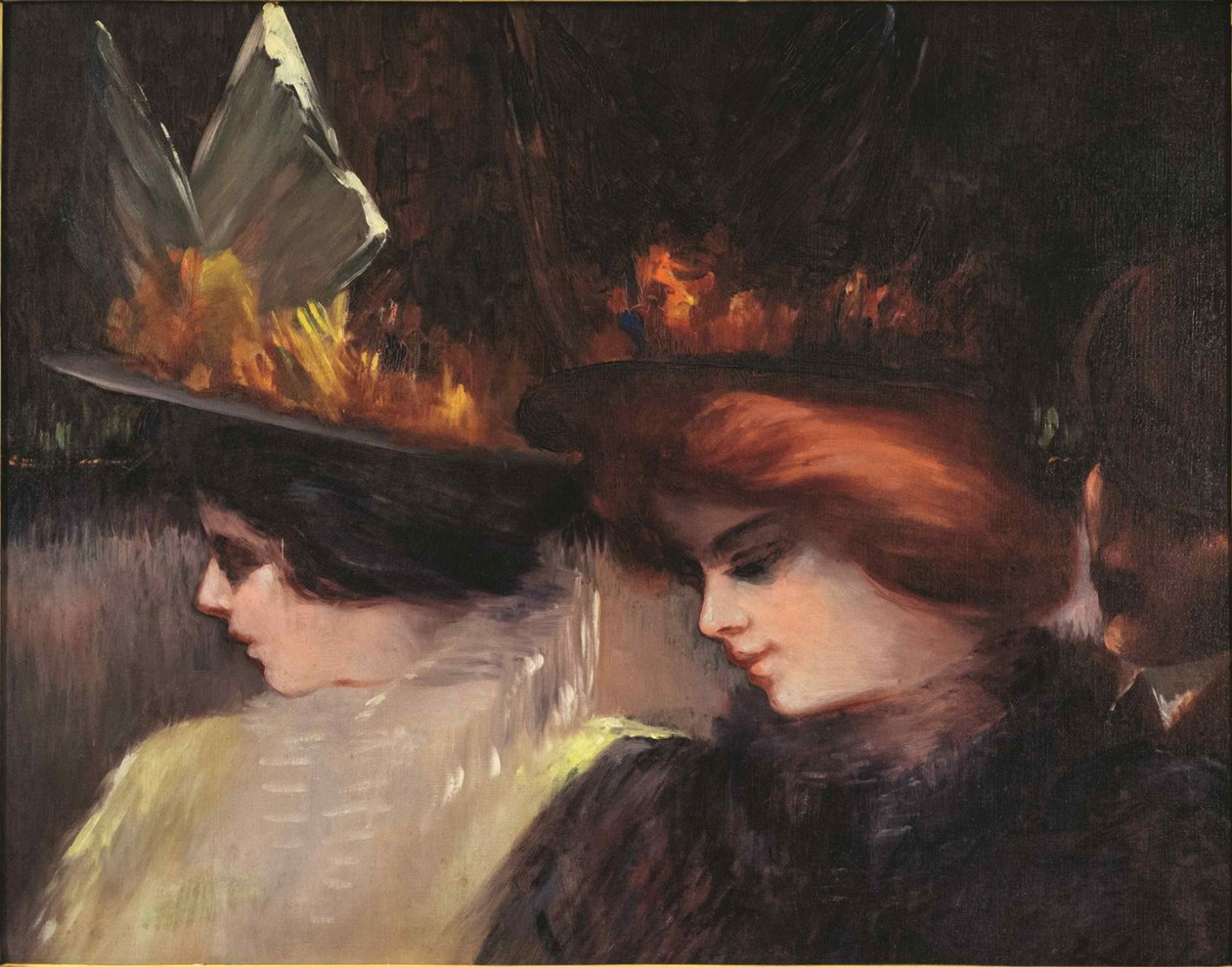 Straatscène, ca. 1900 door George Benjamin Luks