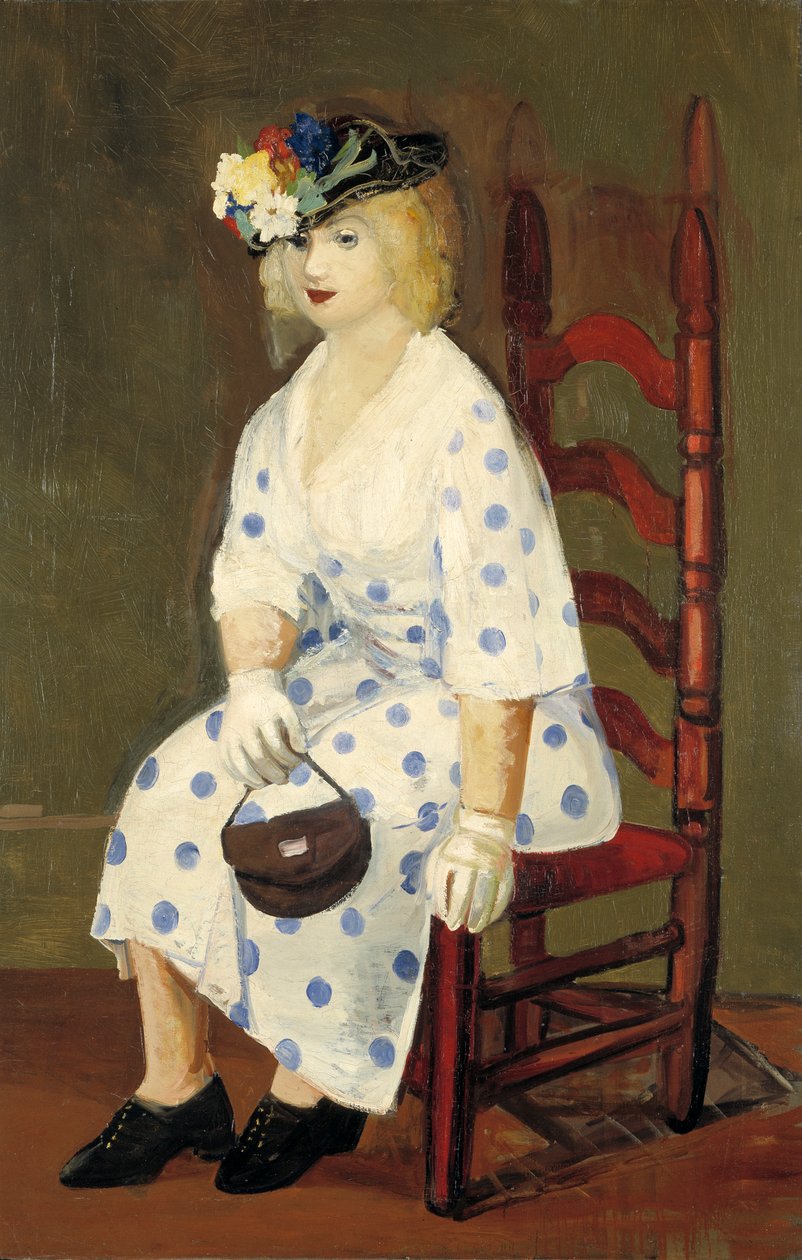 De Polka Dot Jurk, 1927 door George Benjamin Luks