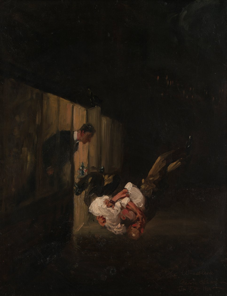 De Worstelaars door George Benjamin Luks