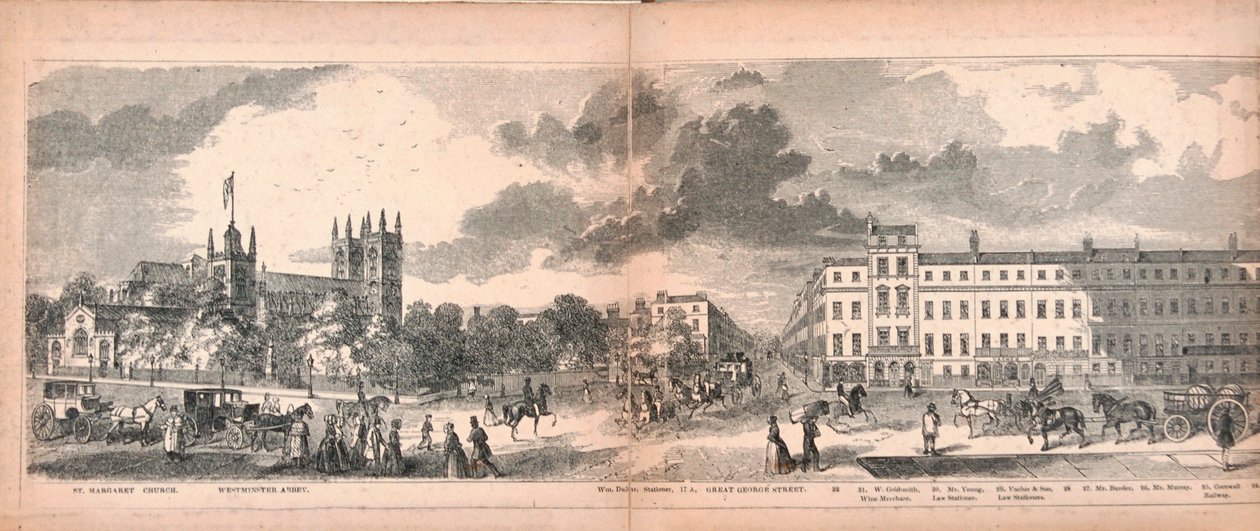 Panorama van Londen door George C Leighton