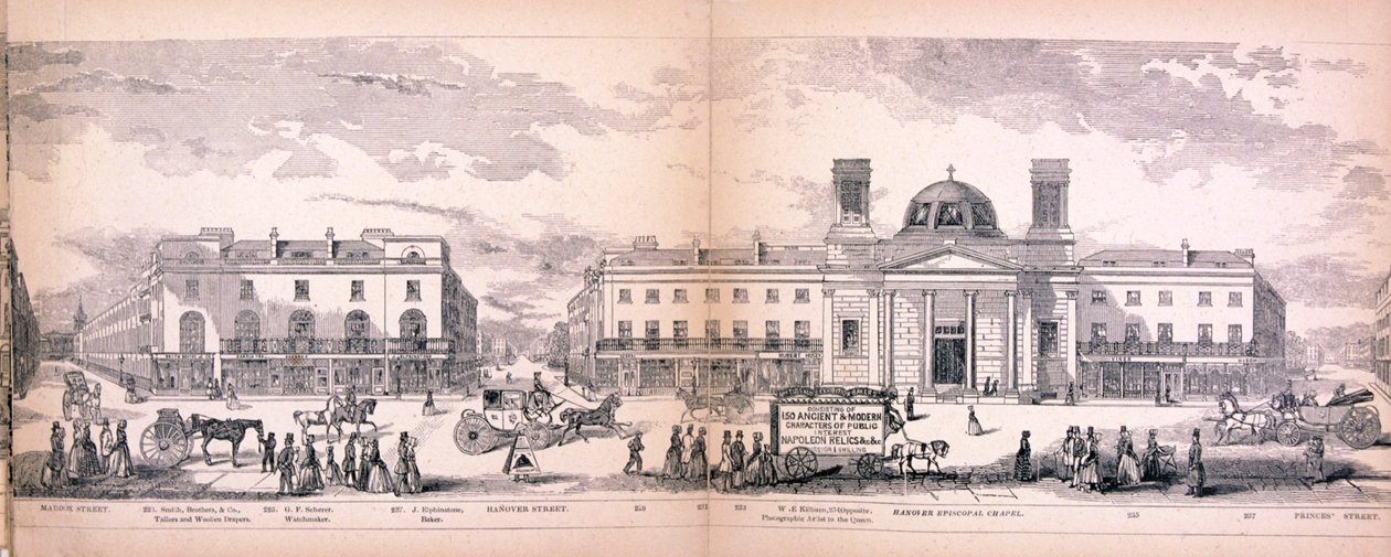 Panorama van Londen, 1849 door George C Leighton