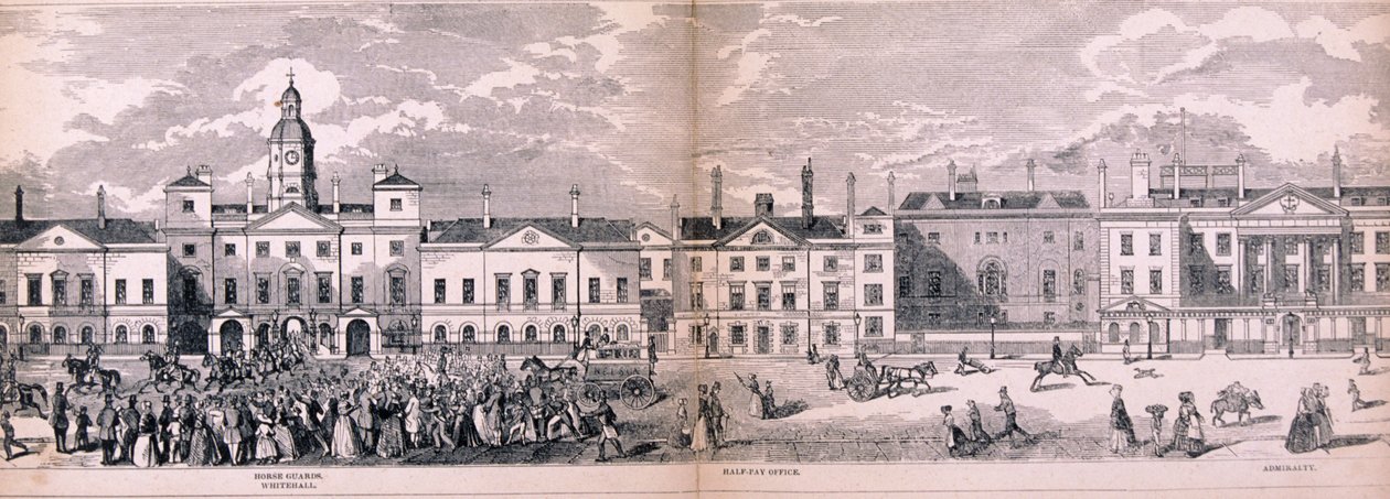 Panorama van Londen, 1849 door George C Leighton