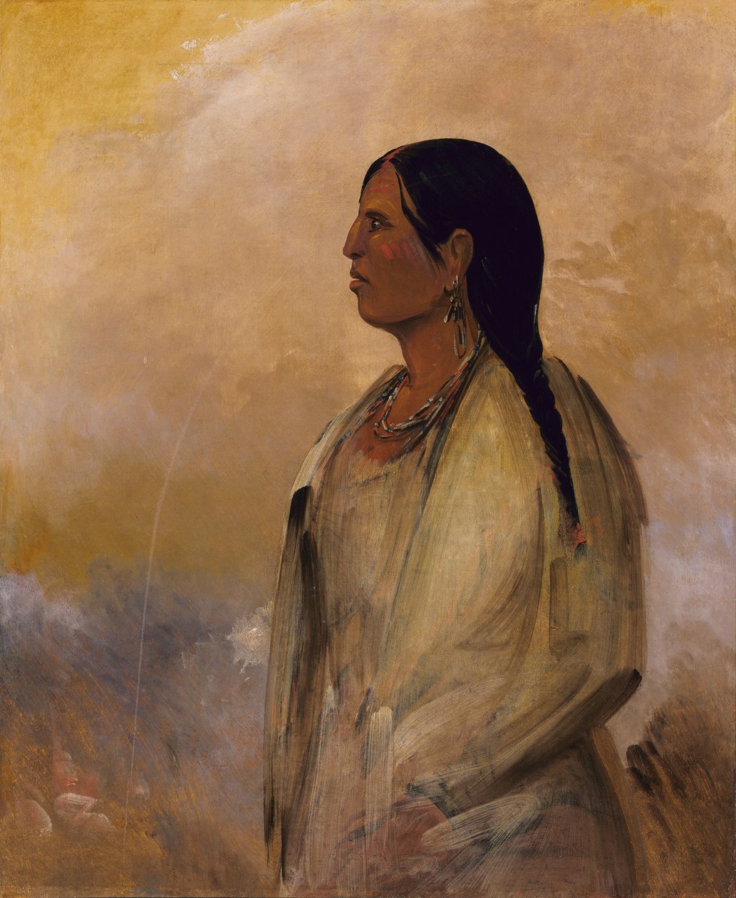 Een Choctaw-vrouw door George Catlin