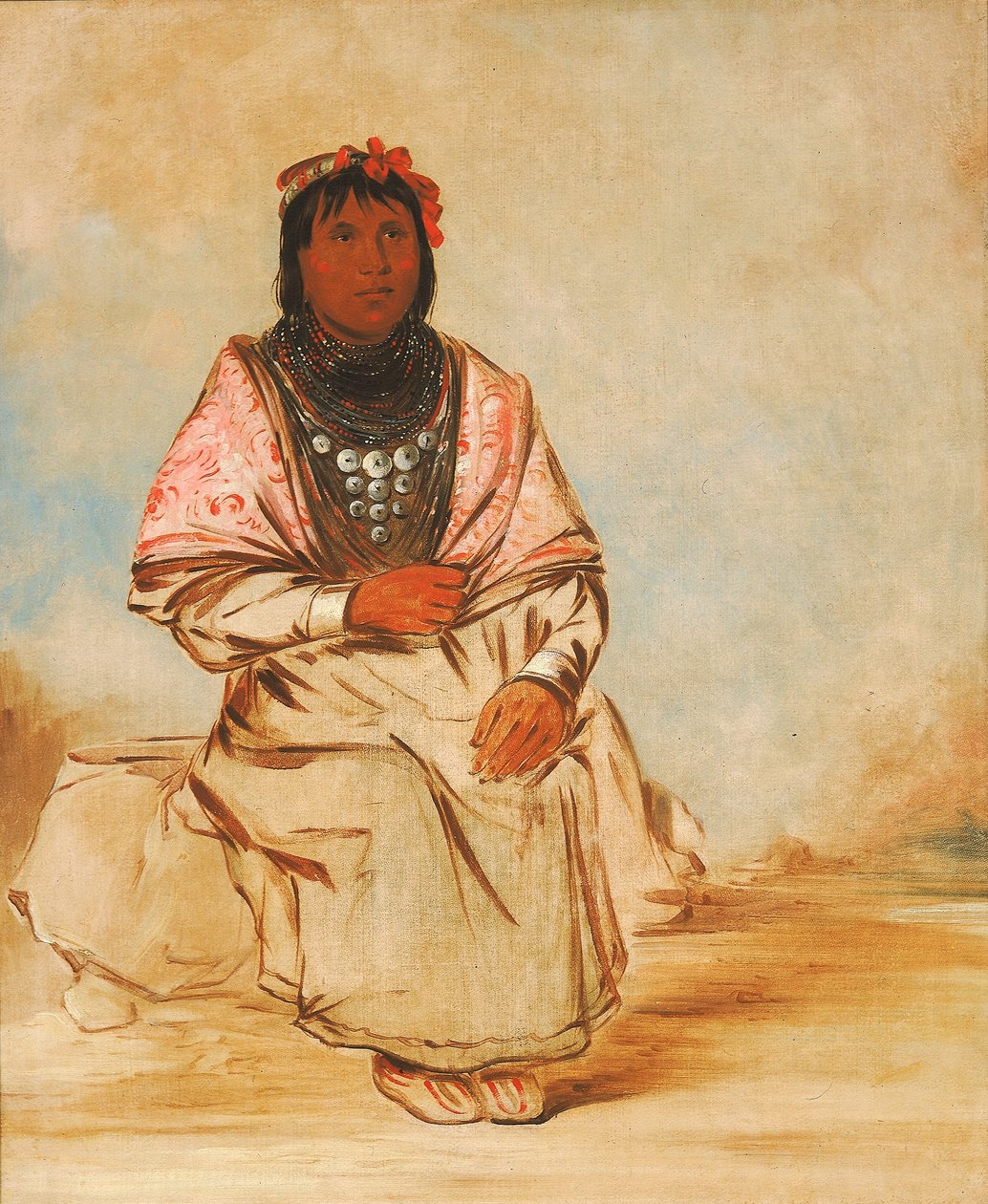 Een vrouw uit Seminole door George Catlin