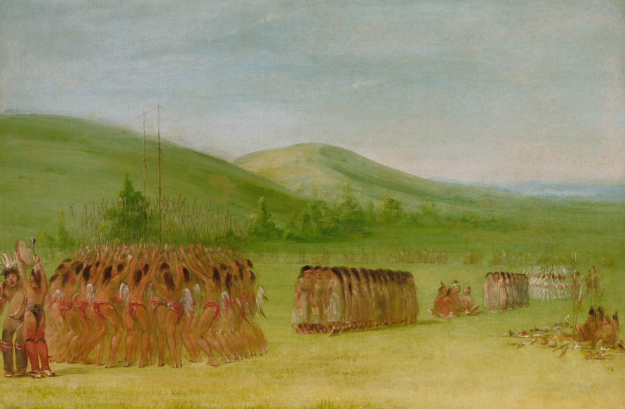 Balspeldans, Choctaw door George Catlin