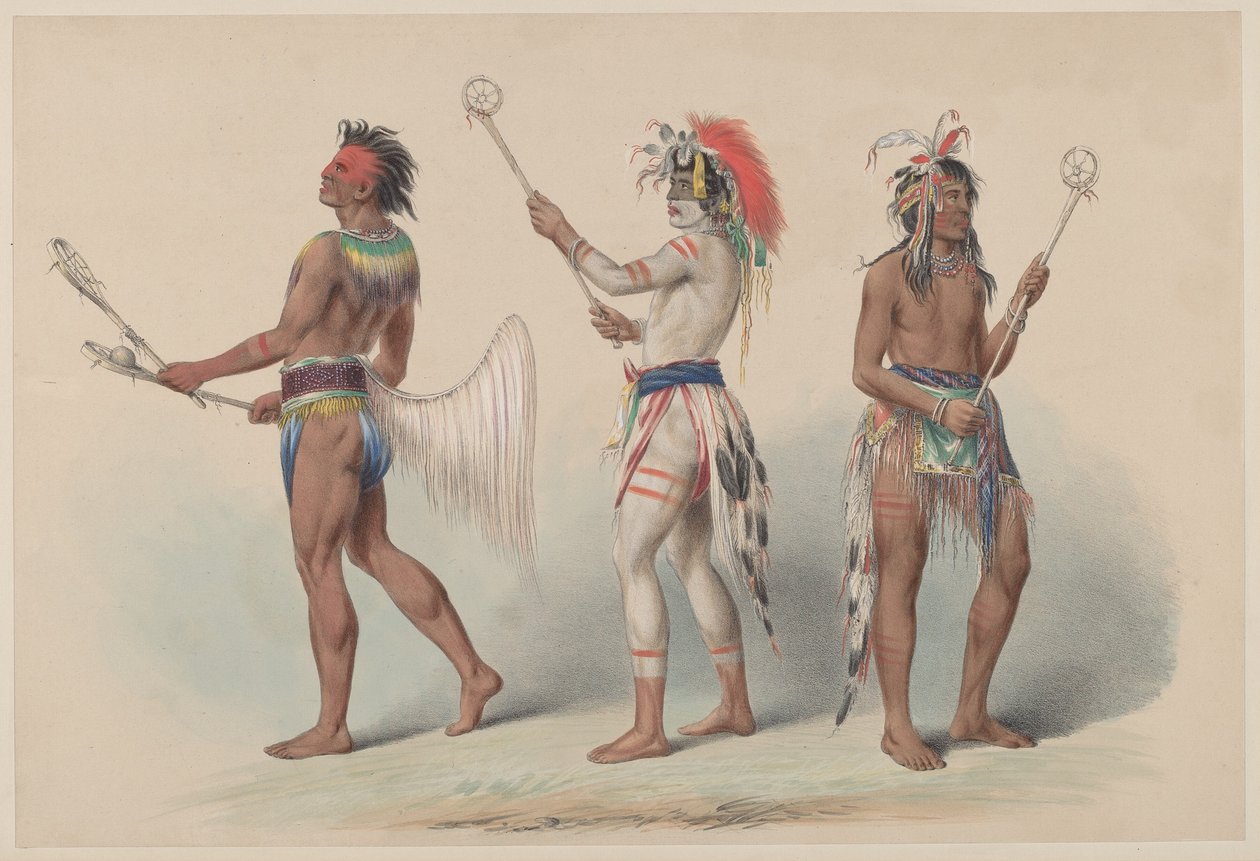 Balspelers door George Catlin