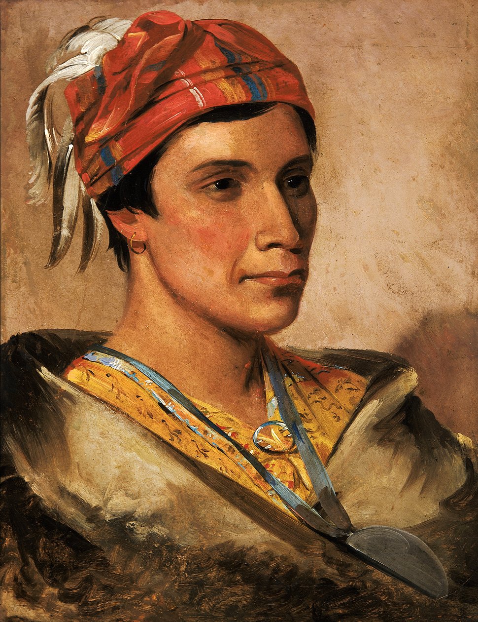 Brood, stamhoofd, 1831 door George Catlin