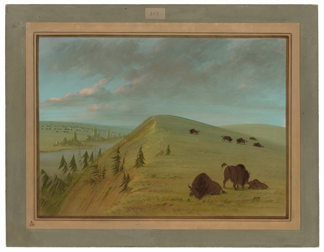 Cedar Kliffen door George Catlin