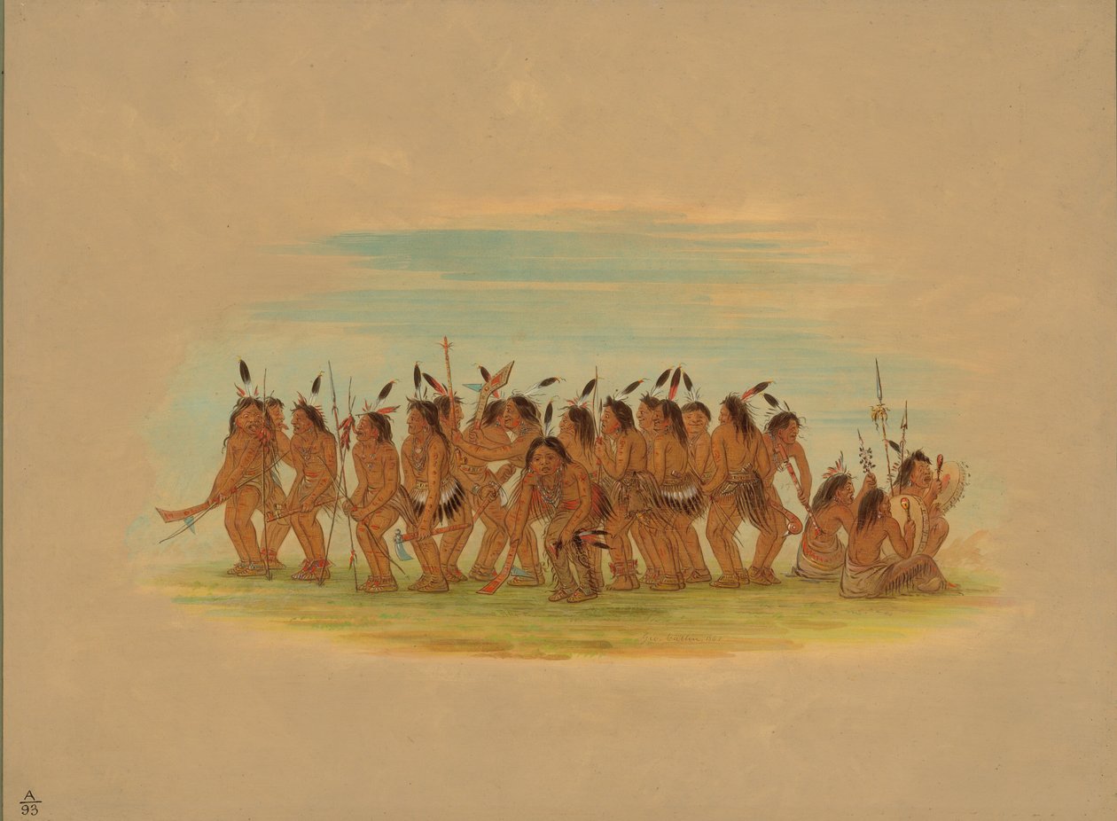 Hondendans - Sioux door George Catlin