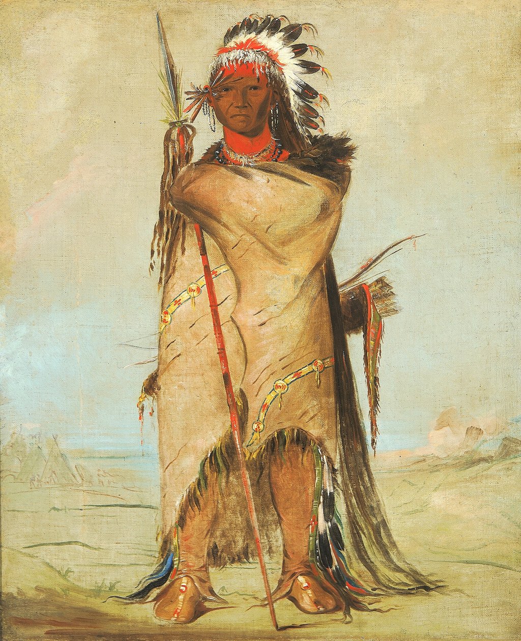 Snow-on-the-Lake, de dappere door George Catlin