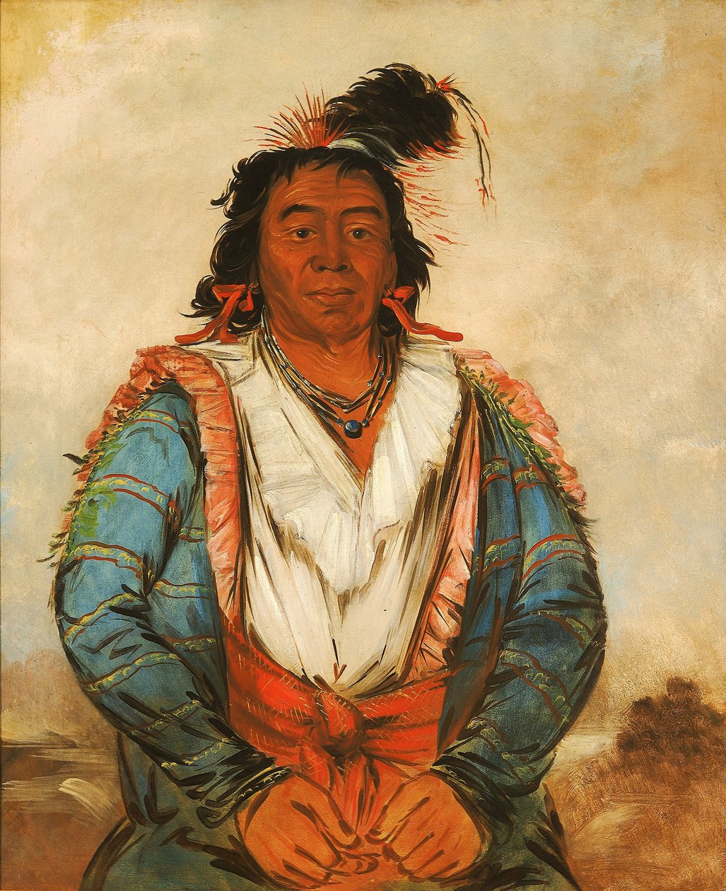 Hose-put-o-káw-gee, een dappere door George Catlin