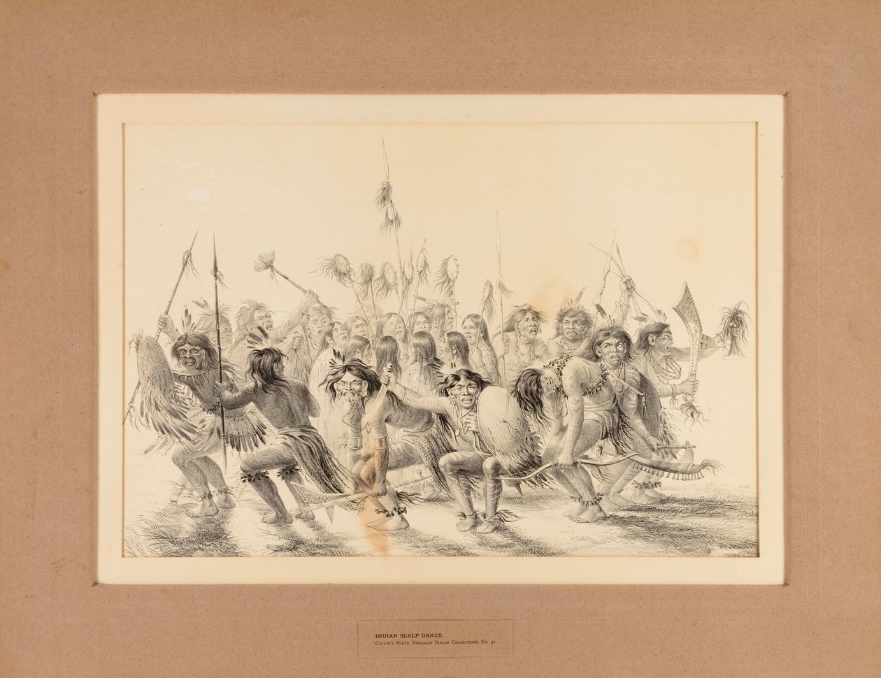 Indiase hoofdhuiddans - nr. 31 door George Catlin