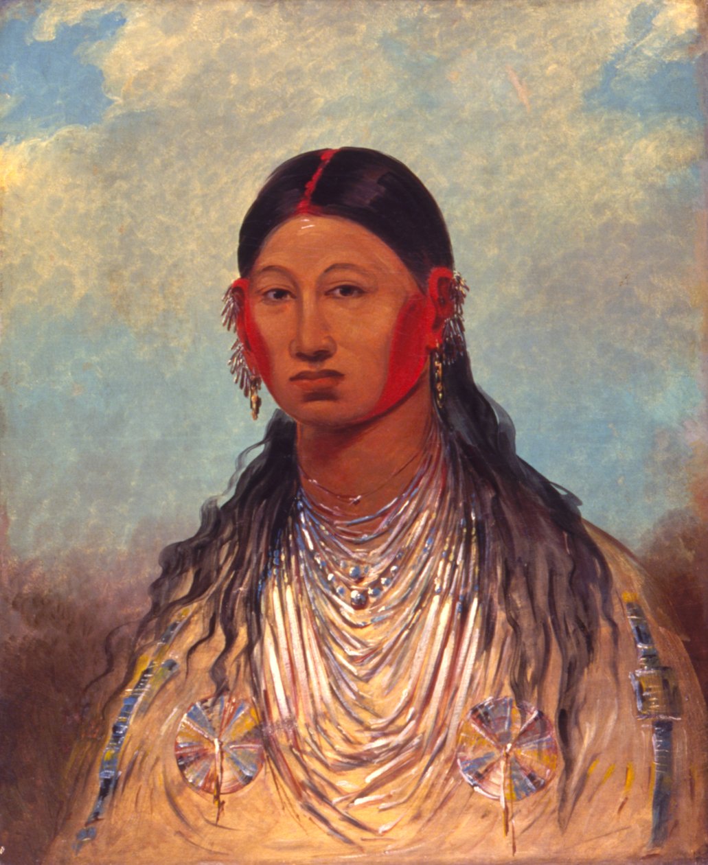 Koon-za-ya-me, vrouwelijke oorlogsarend door George Catlin