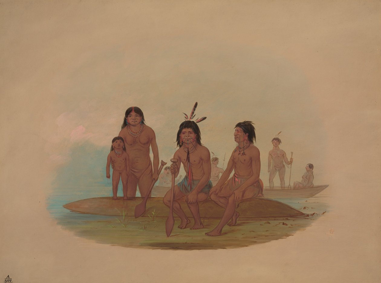 Marahua Indianen door George Catlin