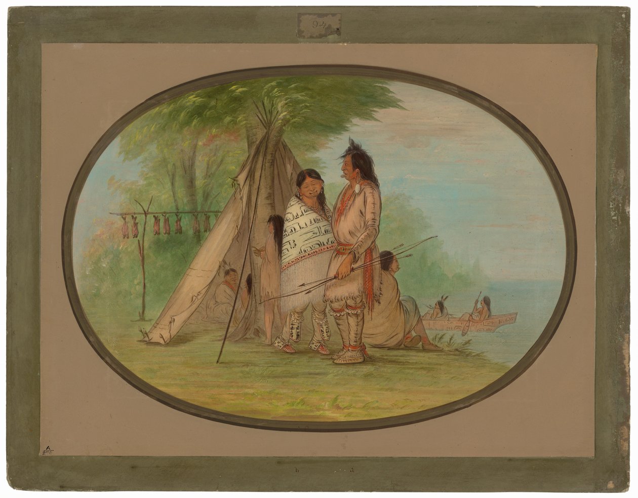 Nayas Indianen door George Catlin