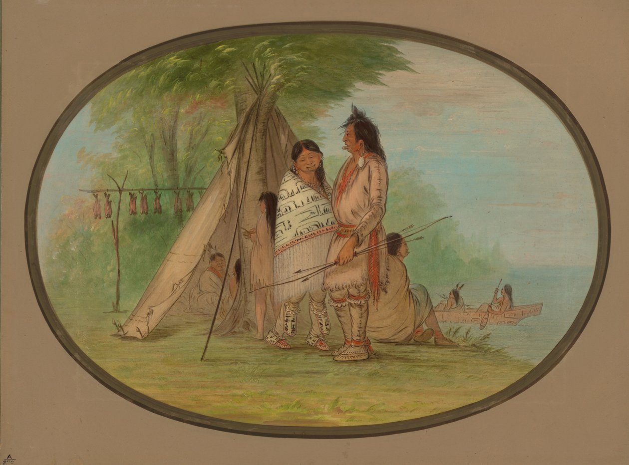 Nayas Indianen, 186[2] door George Catlin