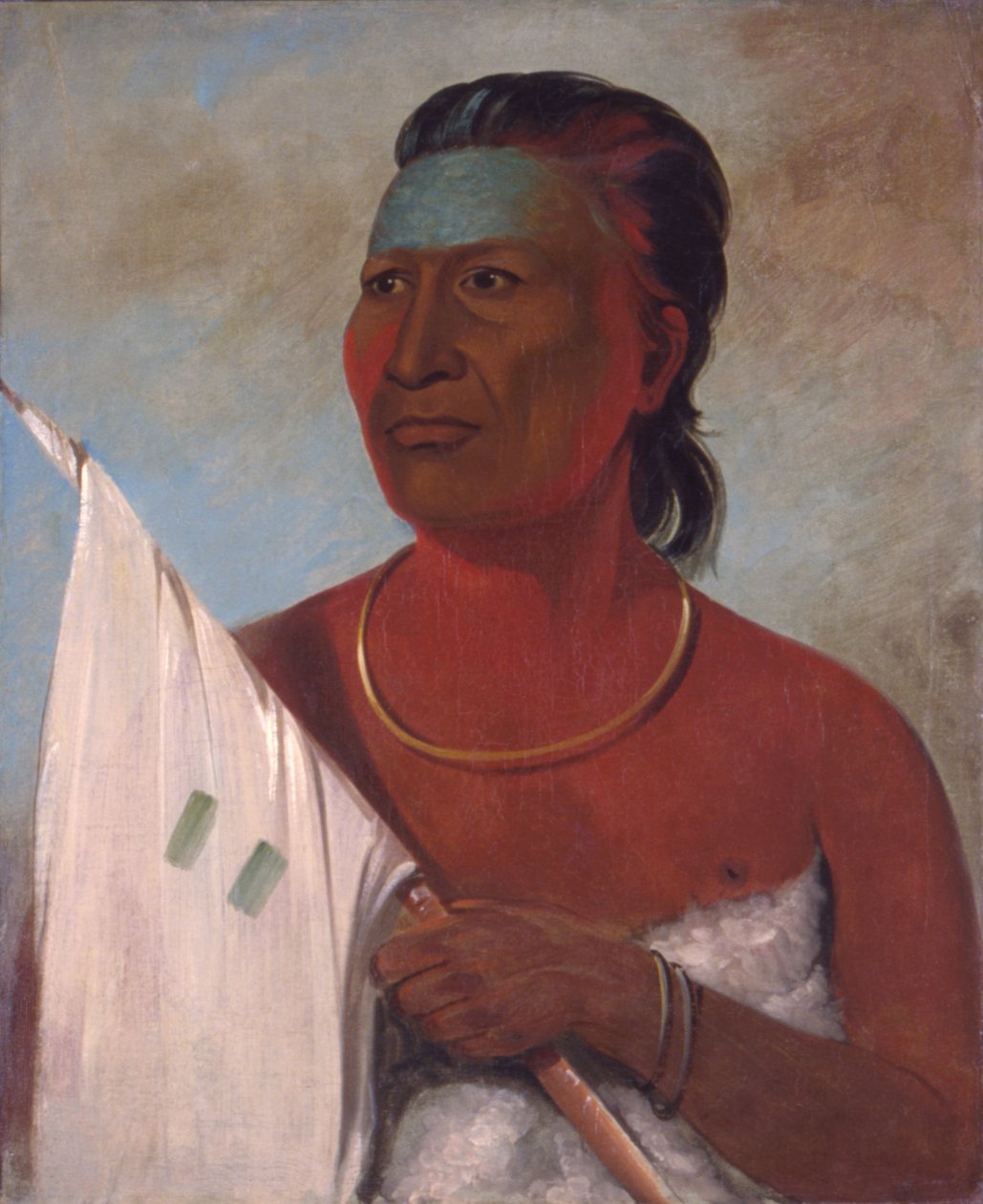 Náh-pope adviseur van Black Hawk, 1832 door George Catlin