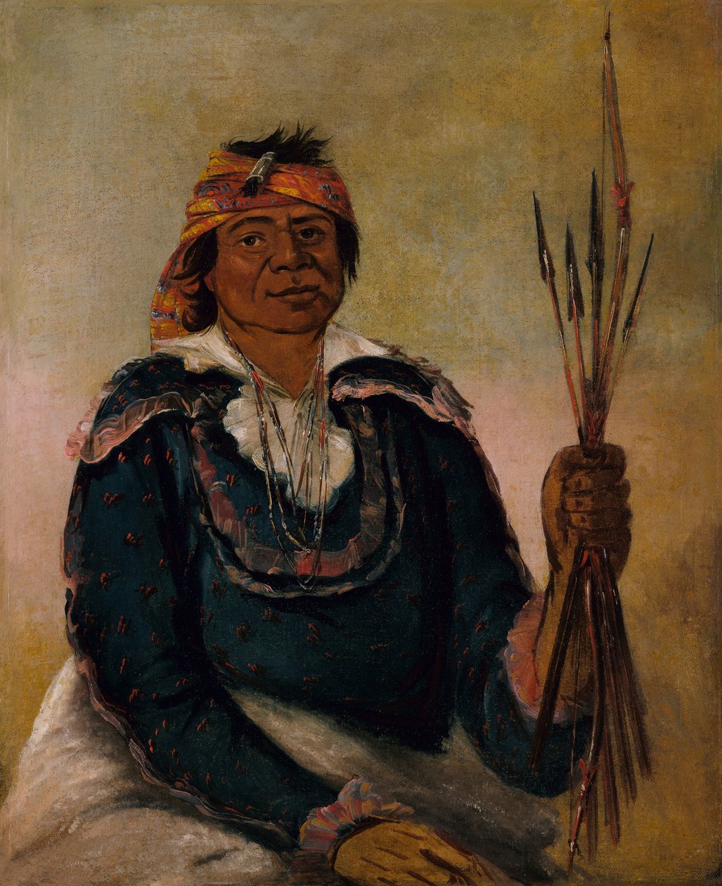 Ni-có-man, Het Antwoord, Tweede Hoofdman, 1830 door George Catlin