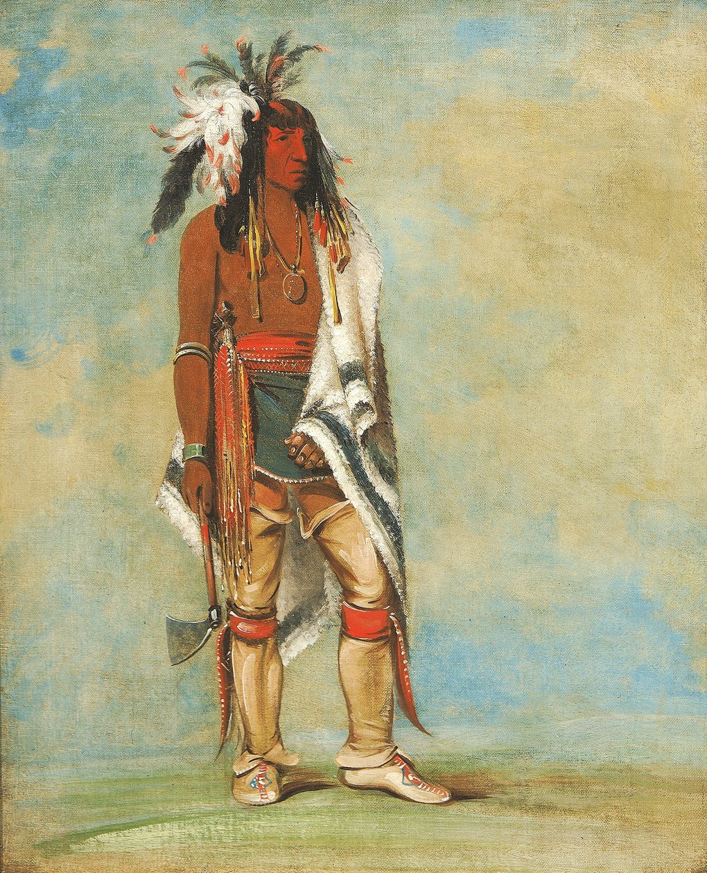 Nót-to-way, een opperhoofd door George Catlin